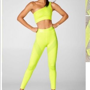 Fabletics Neon Sculpt Knit Set